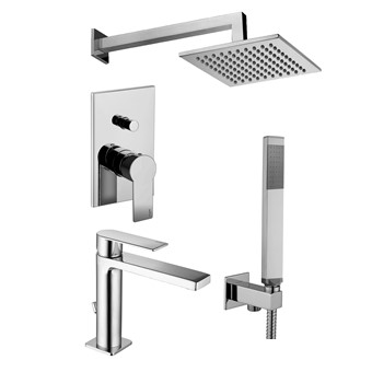 Смеситель встраиваемый для душа на 2 выхода Paffoni TANGO TA015CR/M встраиваемый на 2 выхода Хром