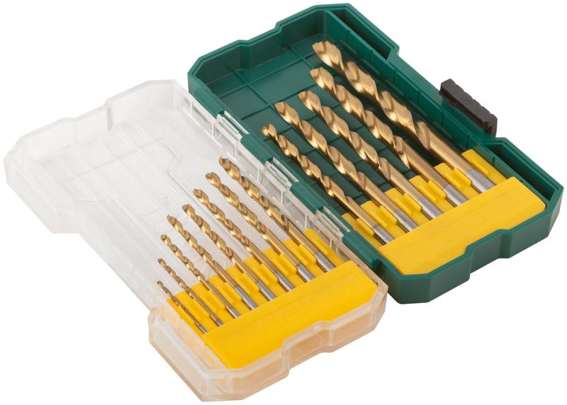 Набор сверл HSS пометаллу титановое покрытие 13шт (1.5-2-2.5-3-3.2-3.5-4-4.5-5-5.5-6-6.5-8мм) FIT 34216