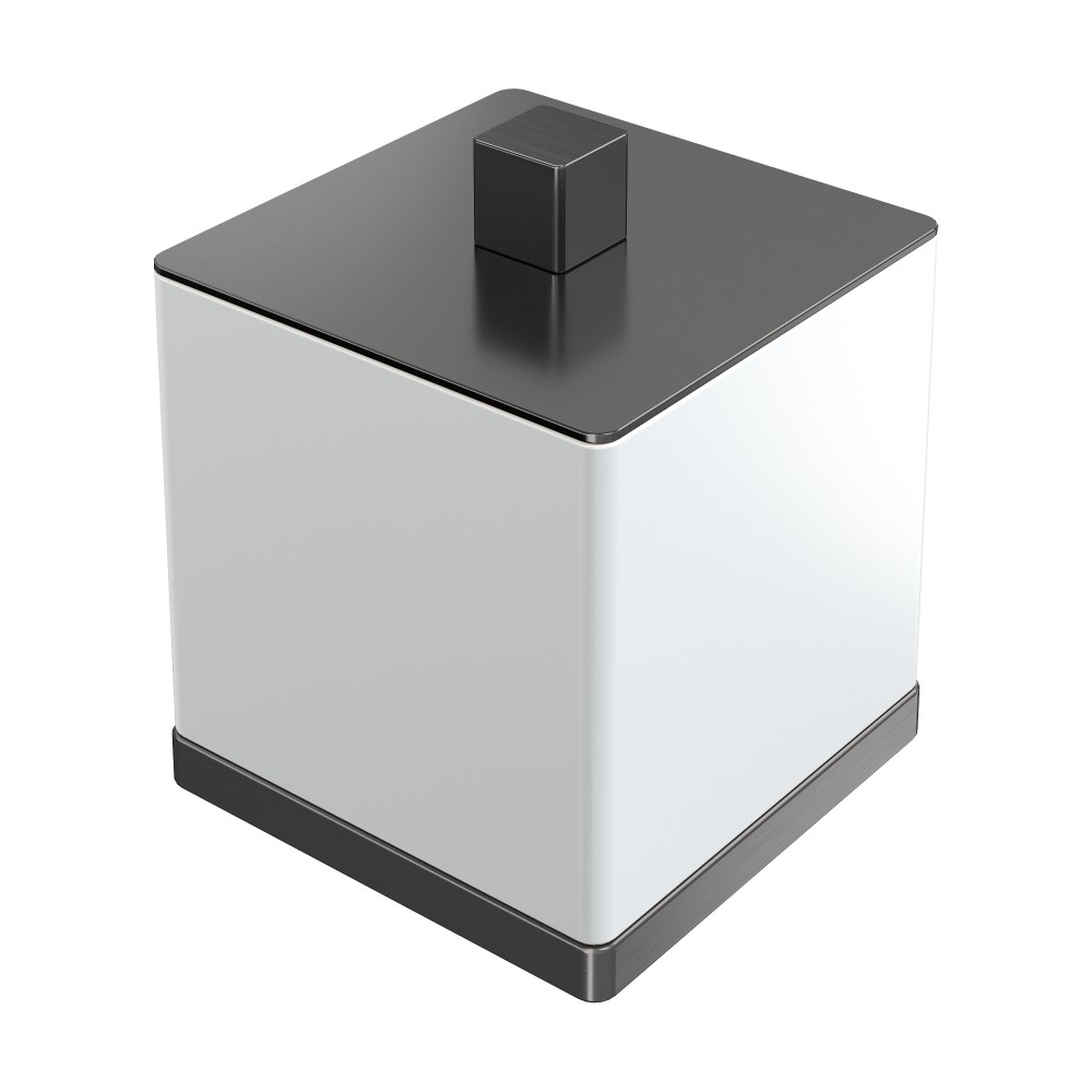 Стакан для ватных дисков Qubic Gun Metal