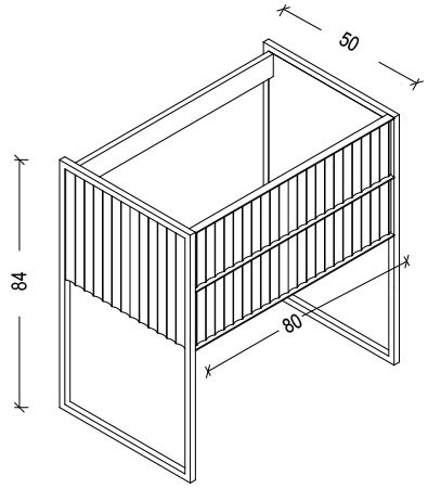 Тумба MONACO 80см h84см белая глянец + хром под раковину моноблок