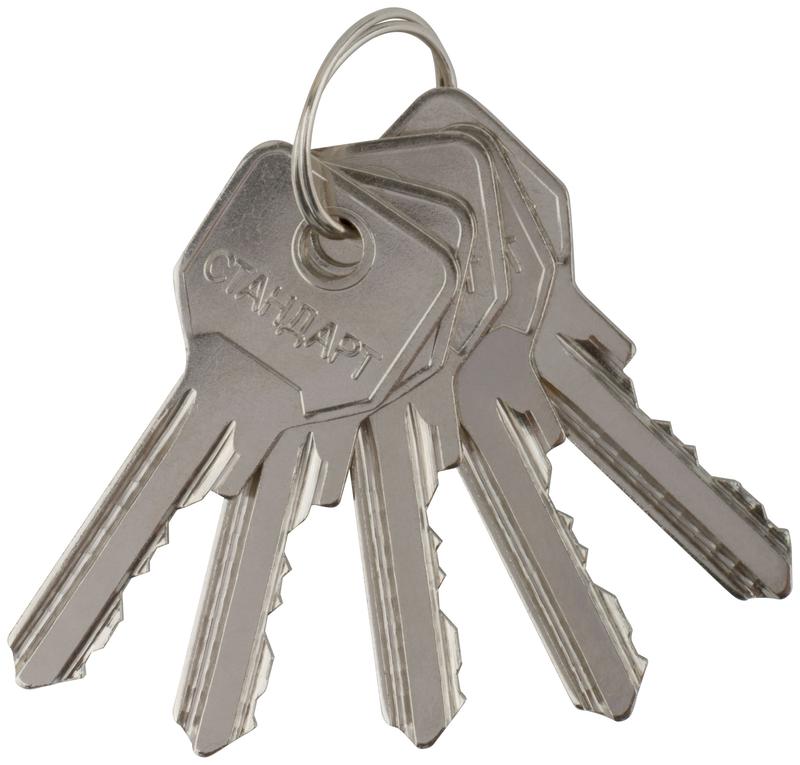 Замок врезной с ручками "Стандарт" ЗВ4-7.03С зол. 66999