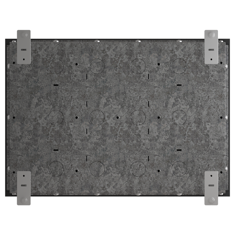 Люк MultiDesk MDK10 на 16мод. IP40 с монтажной коробкой для бетонных полов SE MDK10216