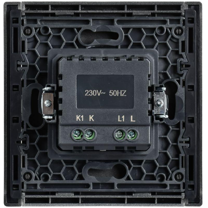 Светорегулятор поворотно-нажимной СП FORTE&PIANO FP554 600Вт сталь IEK FP-D20-0600-K46