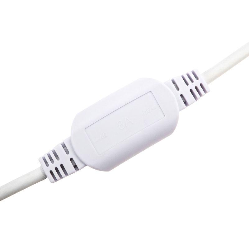 Набор установочный для Гибкого неона 16х16мм формы D (шнур питания каучук с диодным мостом и вилкой заглушка переходная муфта игла) 1.5м Neon-Night 134-501