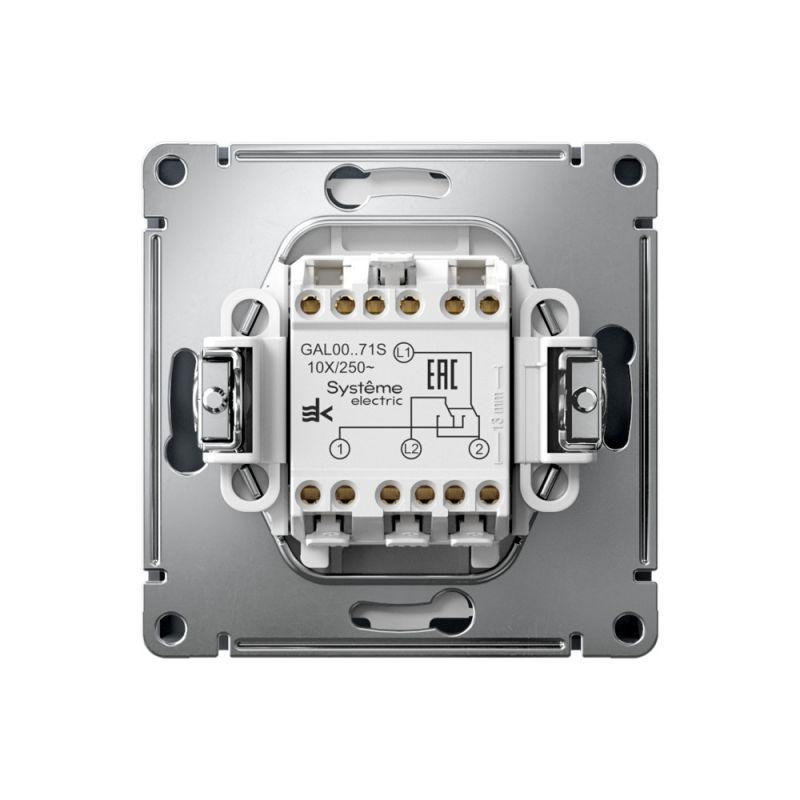 Переключатель перекрестный ArtGallery 10AX быстрозажим. клем. механизм грифель SE GAL000771S