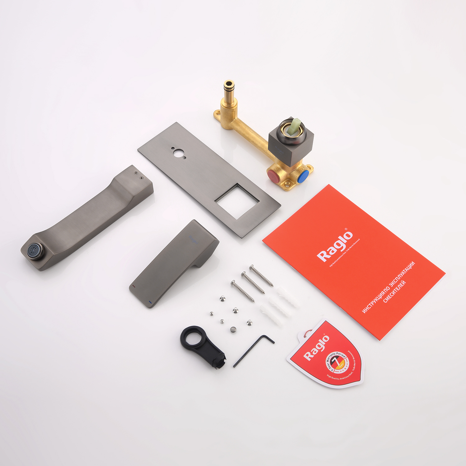 Смеситель для раковины Raglo R01.11.09, графит