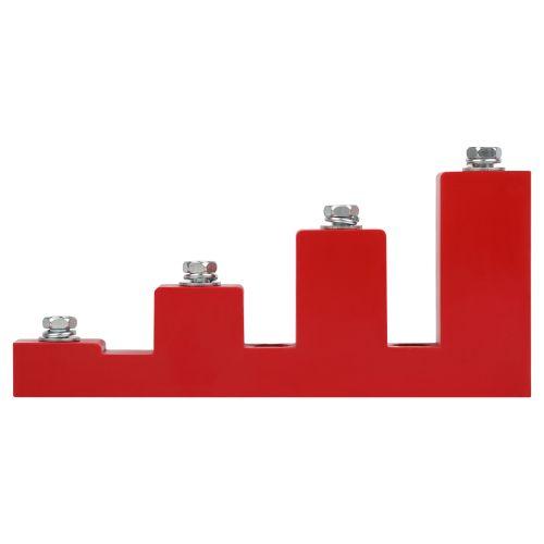 Изолятор шинный ступенчатый NO-224-161 ИСв4-40 М10 с болтами 18кВ Эра Б0065658