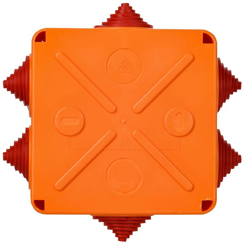 Коробка распаячная огнестойкая ПС 100х100х50 4P 4кв.мм IP55 6 вводов IEK UKF30-100-100-050-4-4-09