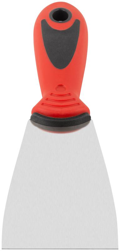 Шпатель 60мм прорезиненная ручка нерж. сталь КУРС 06712