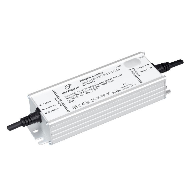 Блок питания ARPV-LG-12100-PFC-VCA (10.5-13.5В 8.33А 100Вт) IP65 металл Arlight 049616