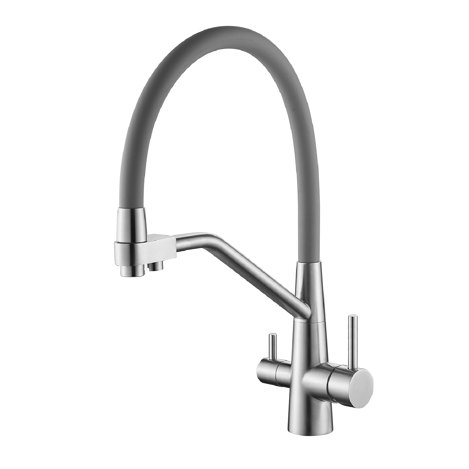 Смеситель для кухни с подключением фильтра Splenka S71.62.05, сатин