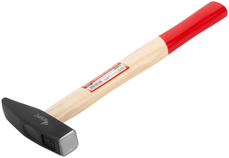 Молоток слесарный "Оптима" 400г деревянная ручка КУРС 44104