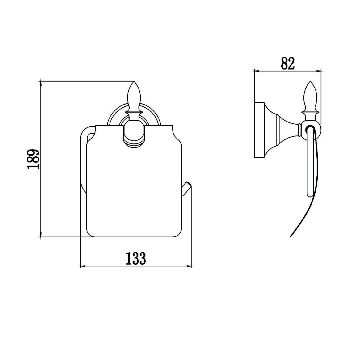 Держатель для туалетной бумаги Savol S-06851B, золото