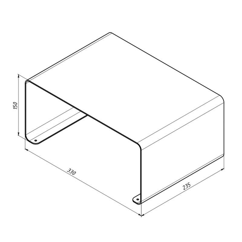 Полка-органайзер настольная бел. Rexant 38-0690