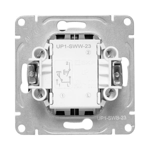 Выключатель кнопочный 2-кл. СП Эпика механизм черн. EKF UP1-SWB-23