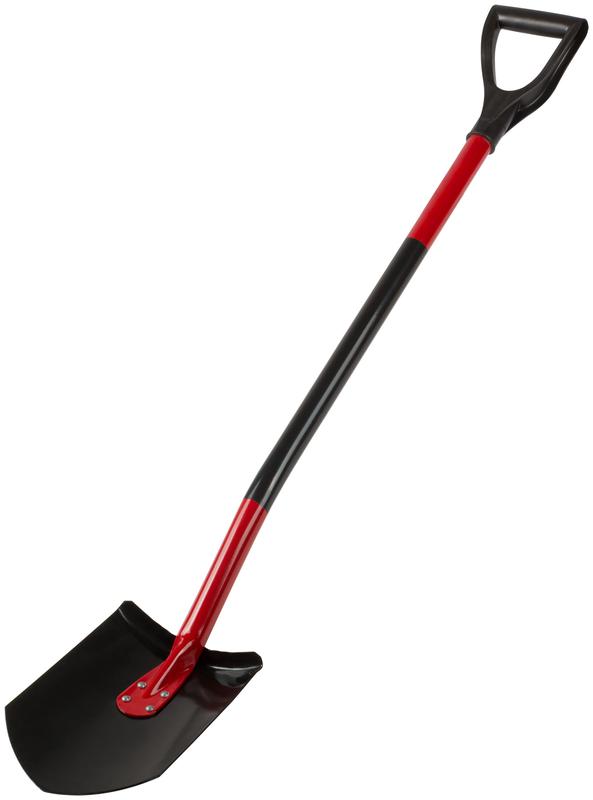 Лопата штыковая изогнутая 195х280х1175мм V-ручка; металлизированный черенок 77228