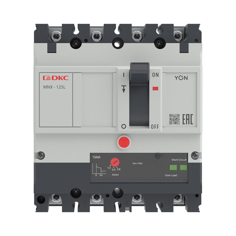 Выключатель автоматический 3N 16А 70кА pro MNX125L при AC415V расцепитель TMM YON MNX125L3NTMM0016
