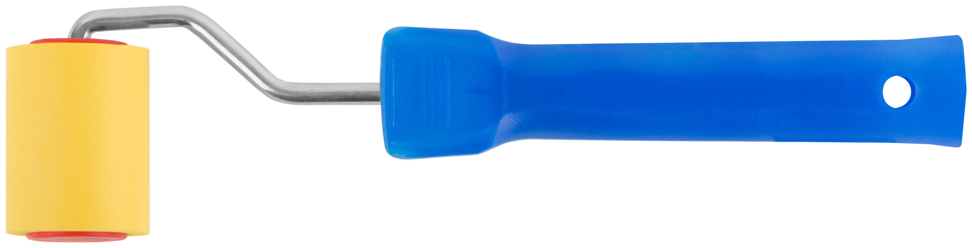 Валик прижимной для обоев резиновый, желтый  50 мм