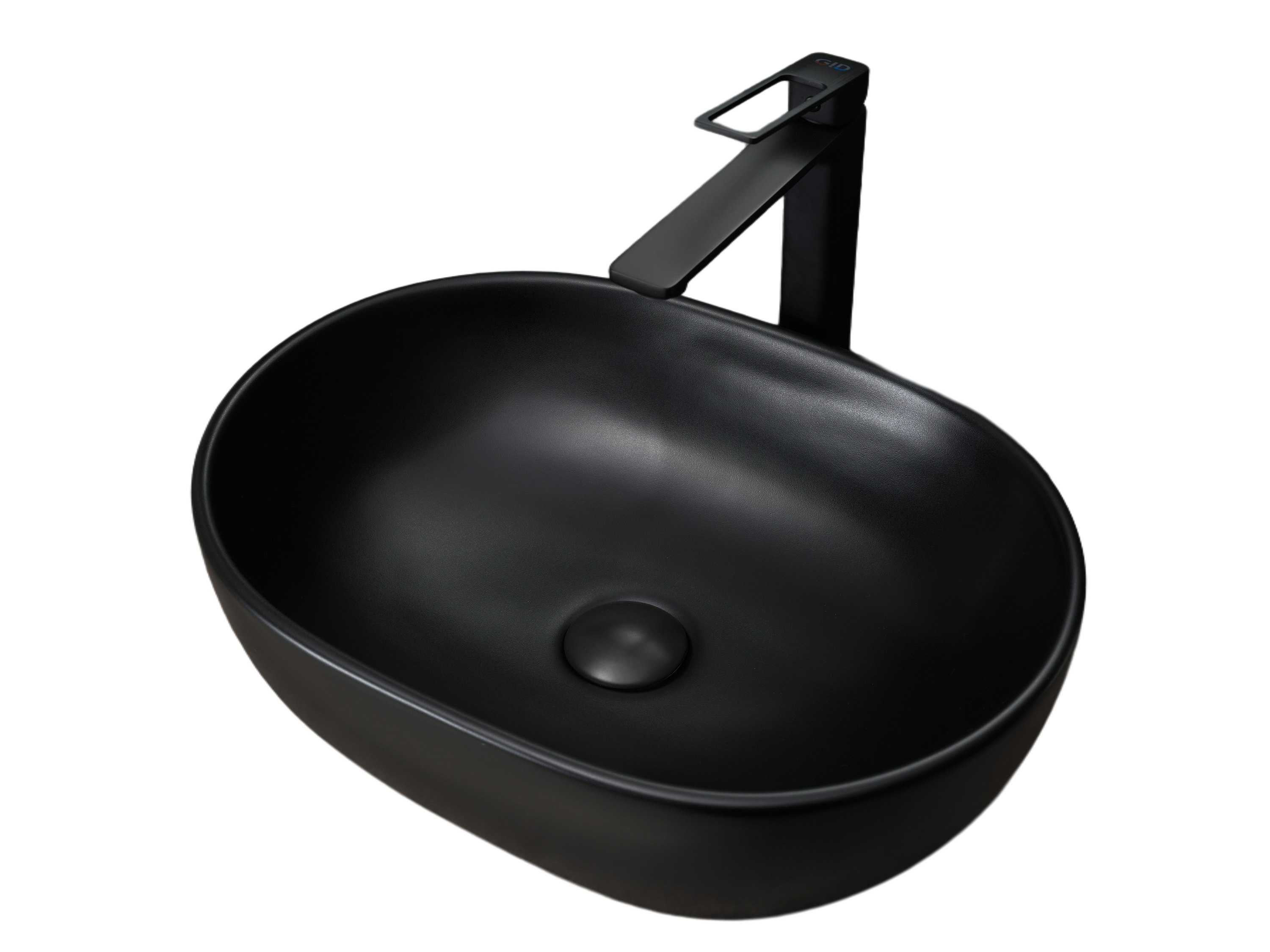 Раковина Gid Bm9026b 53370 накладная черная матовая 48x35x13.5