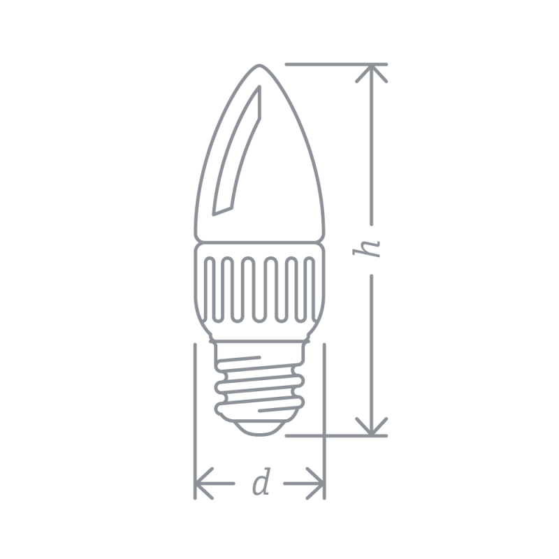 Лампа светодиодная 94 491 NLL-C37-7-230-2.7K-E14-FR 7Вт свеча 2700К тепл. бел. E14 525лм 176-264В Navigator 94491