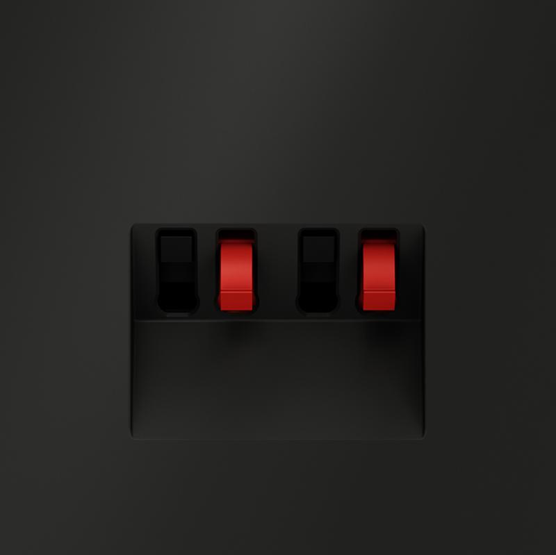 Розетка акустическая 4-м СП S70 механизм черн. матов. Voltum VLS060308