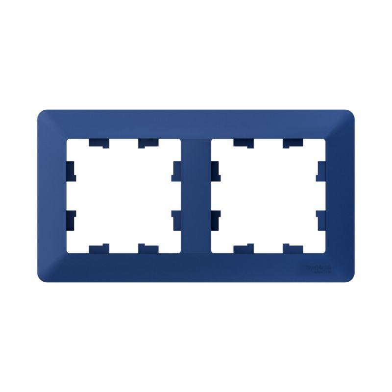 Рамка 2-м AtlasDesign Air аквамарин/дым. черн. SE ATN221102