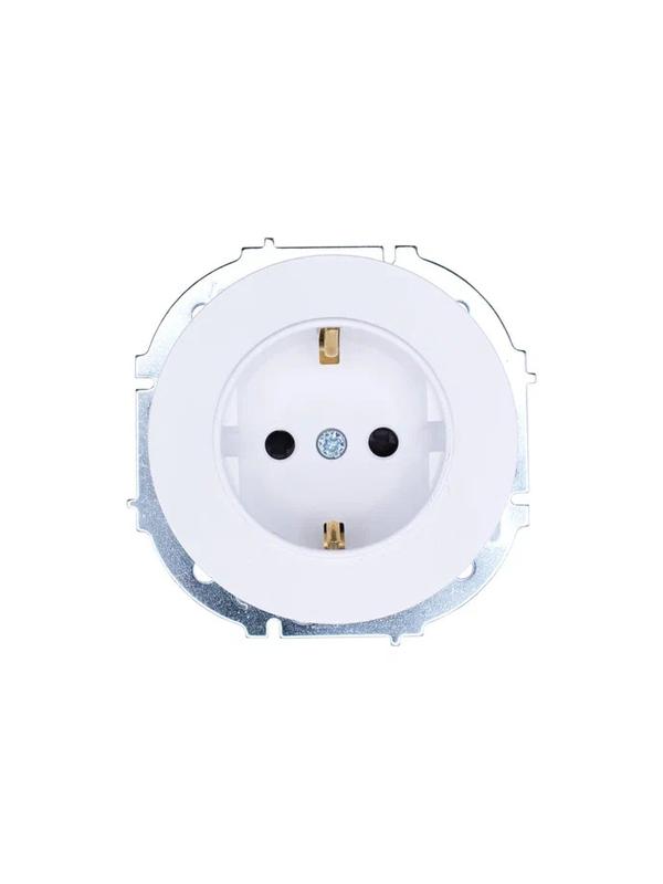 Розетка 1-м OSEN IP20 16А с защ. шторками ПБТ бел. LEZARD 743-0288-124B