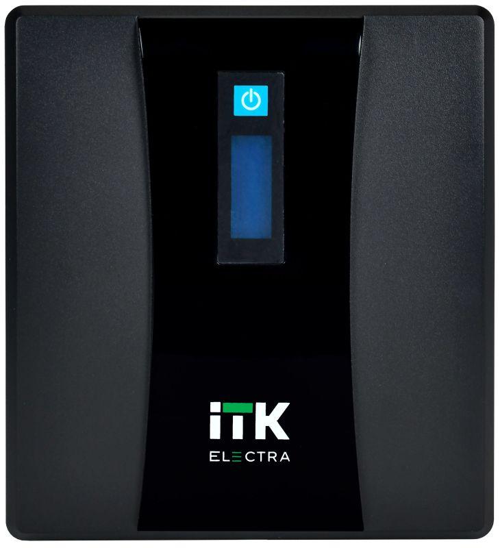 Источник бесперебойного питания ELECTRA ET 1кВ.А/0.6кВт с АКБ 2х7А.ч USB Schuko ITK EET-1000VA-1-002-S