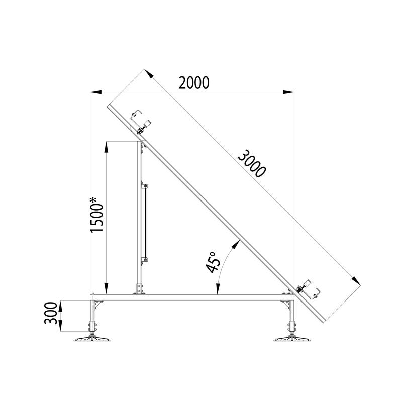 Конструкция опорная для установки солнечной панели/коллектора TECHNORAPTOR FOOT HD КМ TR0281