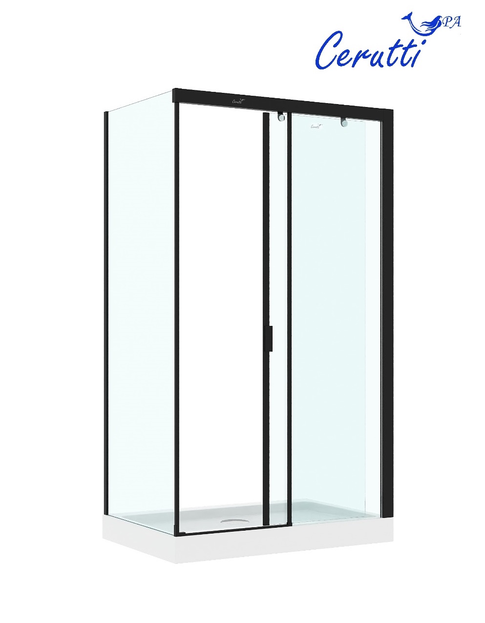 Ограждение MARBELLA 120B R душевое Ceruttispa без поддона (80x120x190)
