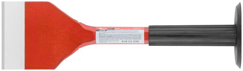 Зубило широкое 250х16х65мм резиновый протектор КУРС 46708