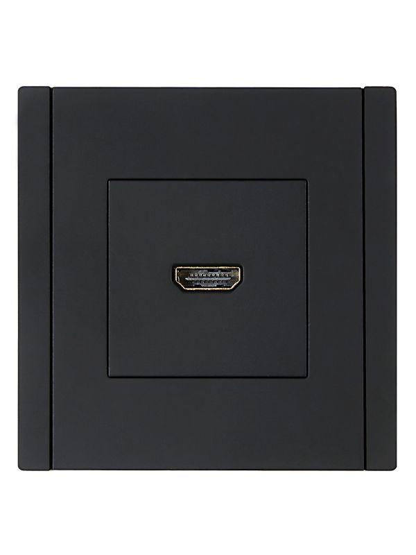 Розетка HDMI FORTE&PIANO FP140 черн. IEK FP-H10-K02
