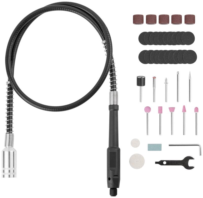 Машина гравировальная 135Вт 10000-32000об/мин 24/3.2мм набор насадок FIT 80591