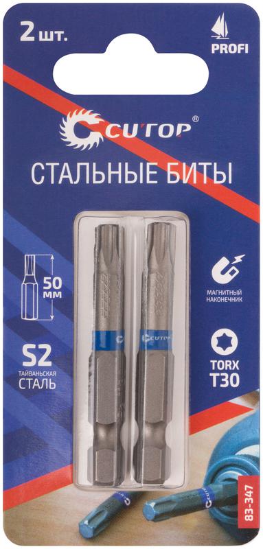 бита стальная Profi TORX T30 50мм (уп.2шт) Cutop 83-347