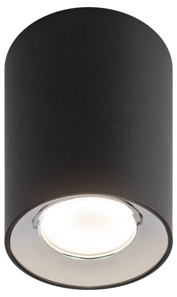 Подсветка накладной, GU10, D80*100мм, черный/хром (50/900)