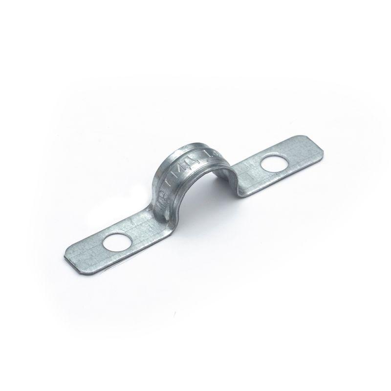 Скоба крепежная двухлапковая усиленная противопожарная СМДУ d14-15мм метал. отв. d 6.5мм (уп.100шт) Промрукав PR13.02435