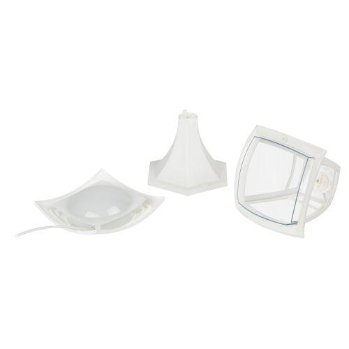 Светильник светодиодный садово-парковый ДТУ 07-8-001 Валенсия 8Вт 3000К IP44 4 гранный напольный бел. Эра Б0064284