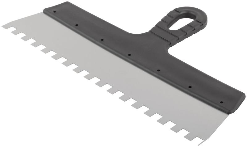 Шпатель фасадный зубчатый 350мм/зуб 10мм нерж. КУРС 06615