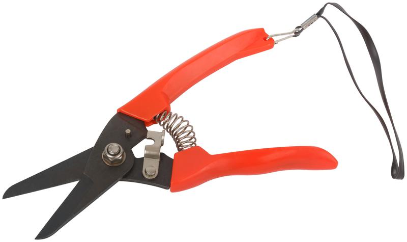 Секатор садовый режущие кромки внахлест пластиковые ручки 175мм КУРС 76262