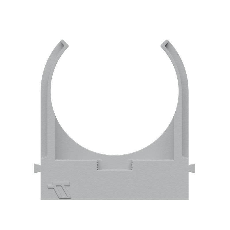 Крепеж-клипса для труб d40мм прямой монтаж сер. (уп.30шт) КМ LO67234