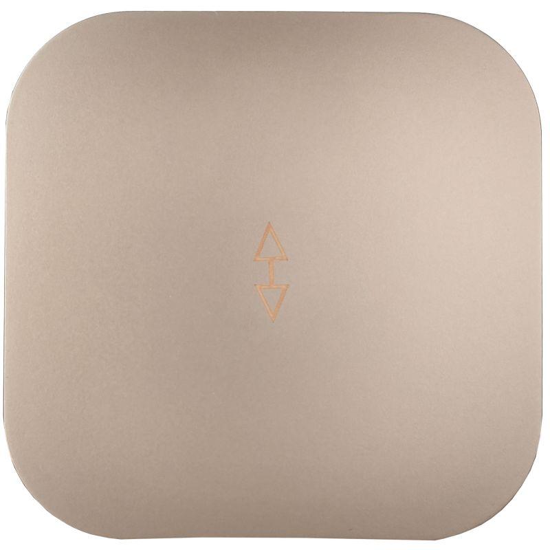 Выключатель проходной 1-кл. ОП GLORY ВСп10-1-0-ХШм 10А шампань матов. IEK EVH12-K37M-10