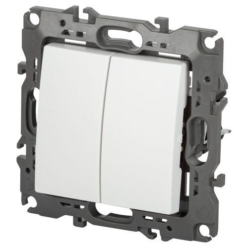 Переключатель перекрестный 2-кл. Эра12 12-1112-01М 250В 10АХ бел. матов. Эра Б0065676