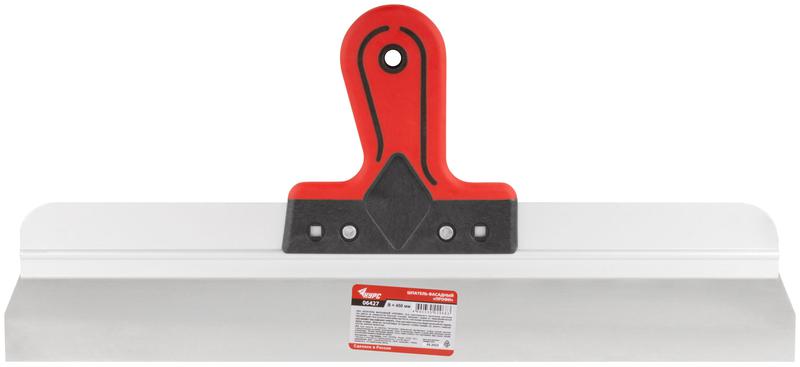 Шпатель фасадный Профи 450мм прорезиненная ручка нерж. сталь КУРС 06427