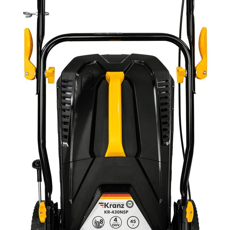 Газонокосилка бензиновая KR-430NSP несамоходная 150куб.см 43см Kranz KR-16-1235