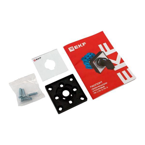 Переключатель кулачковый ПК-1-21 1п 10А "1-0-2" IP65 EKF pk-1-21-10-65