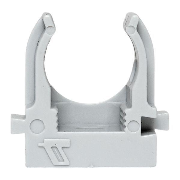 Держатель для труб (клипса) d16мм для монтажного пистолета сер. (уп.100шт) Plast EKF derjp-z-16