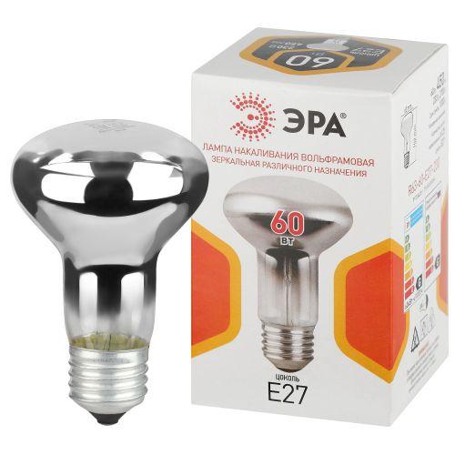 Лампа накаливания R63 60Вт рефлектор E27 /E27 230В Эра Б0066536