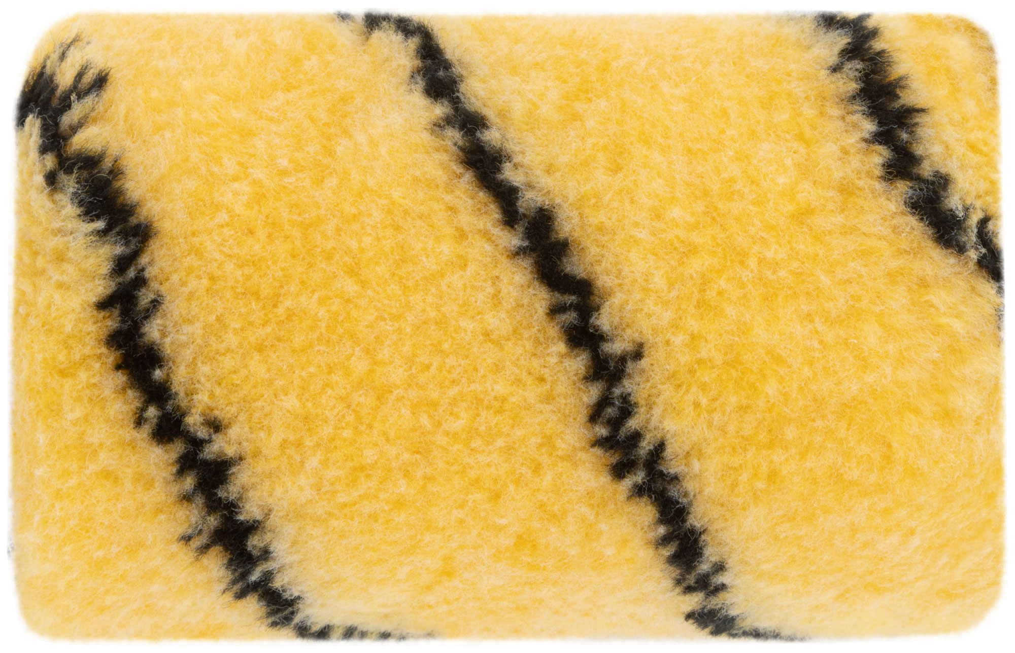 Ролик полиакриловый, бежевый с черной полоской, диам. 40/61 мм; ворс 10,4 мм, 100 мм