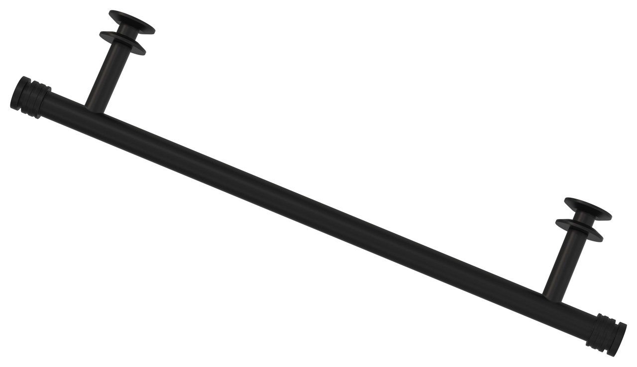 ПОЛКА прямая (L - 370 мм) н/ж для ДР "СУНЕРЖА" (Матовый черный) 31-2012-0370