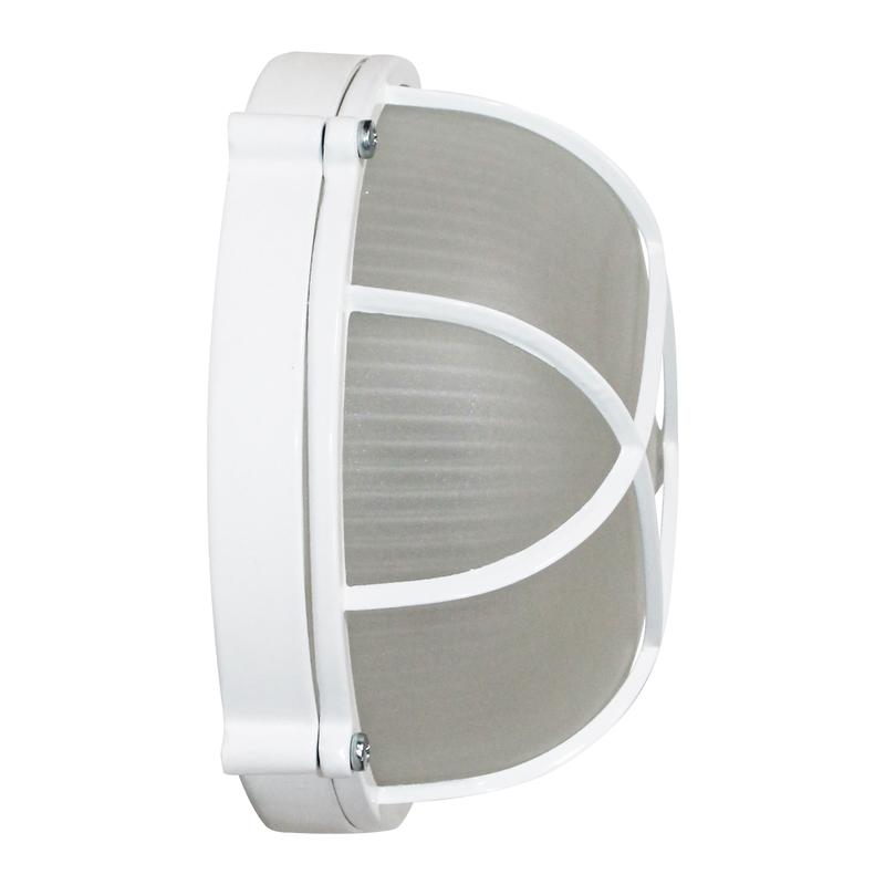 Светильник "Банник" 1302 НПП 03-60-014 1х60Вт E27 IP65 круг малый корпус с решеткой бел. Элетех 1005500936